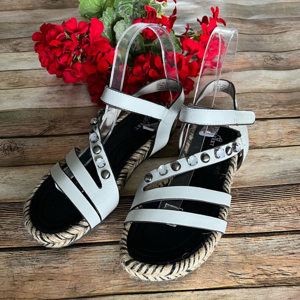 Naked Feet Women's Arko Espadrille Sandals Size 7 EUC